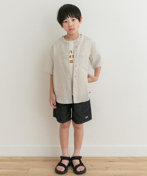 URBAN RESEARCH DOORS（Kids）(アーバンリサーチドアーズ（キッズ）)/『親子リンク』シルケットリネンバンドカラーシャツ(KIDS)/img07