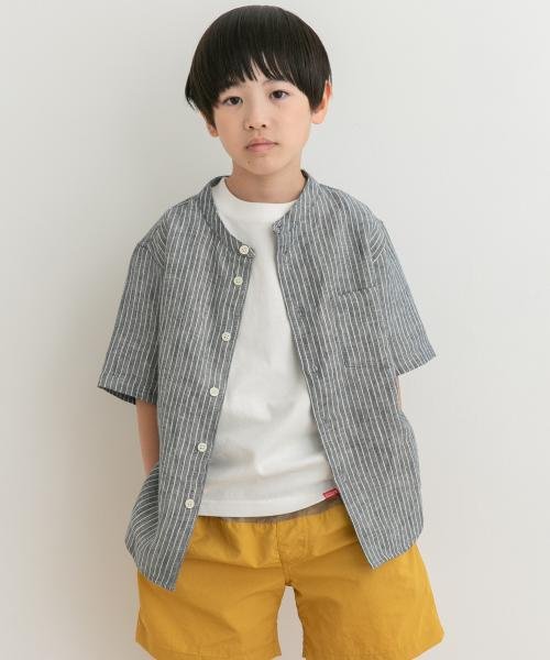 URBAN RESEARCH DOORS（Kids）(アーバンリサーチドアーズ（キッズ）)/【予約】『親子リンク』シルケットリネンバンドカラーシャツ(KIDS)/img13