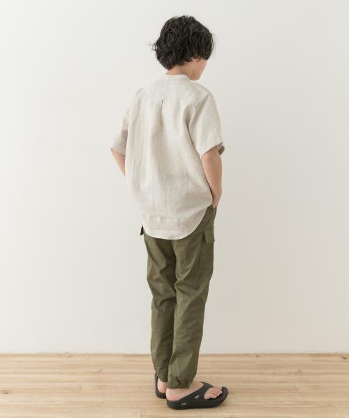 URBAN RESEARCH DOORS（Kids）(アーバンリサーチドアーズ（キッズ）)/『親子リンク』『WEB/一部店舗限定』シルケットリネンバンドカラーシャツ(KIDS)/img14