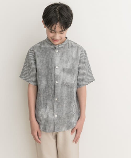 URBAN RESEARCH DOORS（Kids）(アーバンリサーチドアーズ（キッズ）)/『親子リンク』『WEB/一部店舗限定』シルケットリネンバンドカラーシャツ(KIDS)/img25