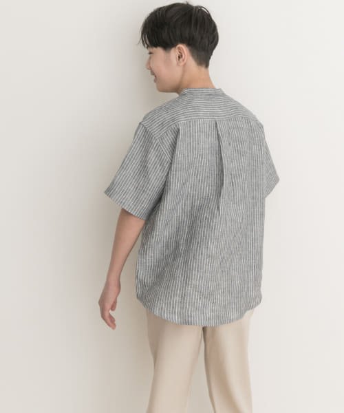 URBAN RESEARCH DOORS（Kids）(アーバンリサーチドアーズ（キッズ）)/『親子リンク』『WEB/一部店舗限定』シルケットリネンバンドカラーシャツ(KIDS)/img26