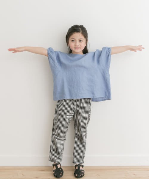 URBAN RESEARCH DOORS（Kids）(アーバンリサーチドアーズ（キッズ）)/【予約】『親子リンク』リネンバルーンスリーブブラウス(KIDS)/img16