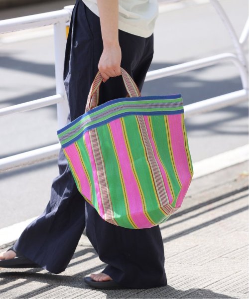 JOURNAL STANDARD relume(ジャーナルスタンダード　レリューム)/《予約》【Pasand/パサンド】 MULTI STRIPE MESH WIDE TOTE BAG：バッグ/img05