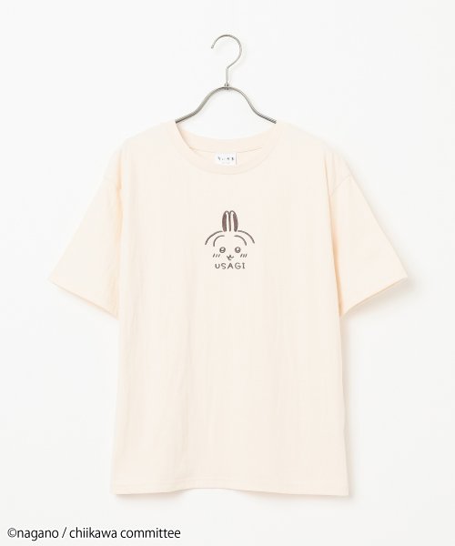 Honeys(ハニーズ)/ちいかわ／Ｔシャツ トップス Tシャツ 半袖Tシャツ カットソー 刺繍 ロゴ 綿混 /img11