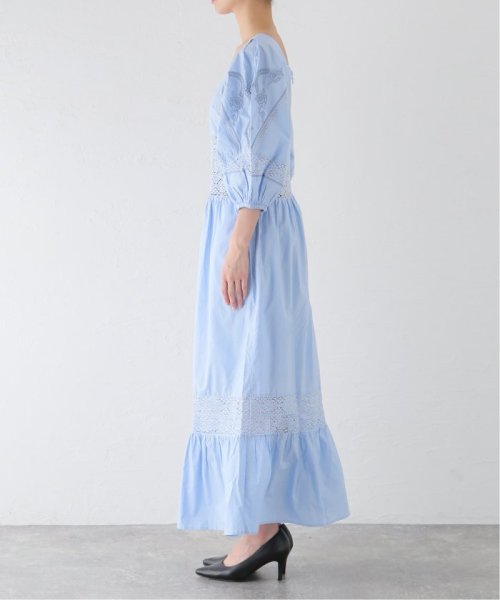 IENA(イエナ)/【SARA MALLIKA/サラマリカ】POPLIN LACE EMB MIX DRESS ワンピース/img01