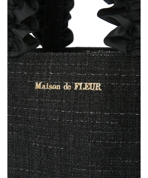 Maison de FLEUR(メゾンドフルール)/EC限定ツイードフリルハンドルスクエアトートSバッグ/img07