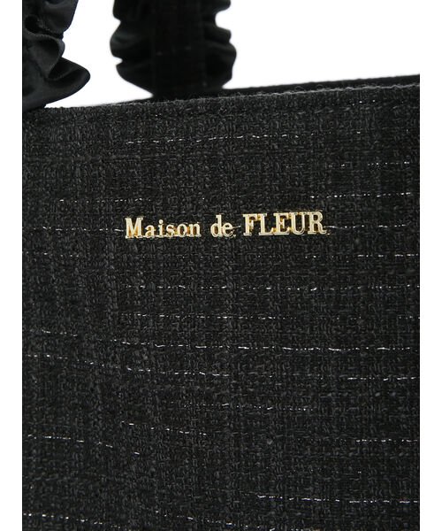 Maison de FLEUR(メゾンドフルール)/EC限定ツイードフリルハンドルスクエアトートMバッグ/img08