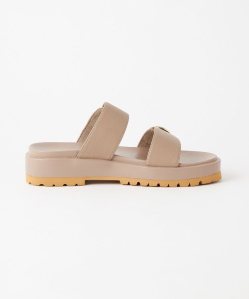 ダブルベルト プラット サンダル（3.5cmヒール） 人気・おすすめ｜省スペース設計・旅行向けにおすすめ お得商品 プライバシー配送 翌日お届け対応