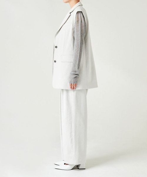 リネンオックステーラードジレ なし