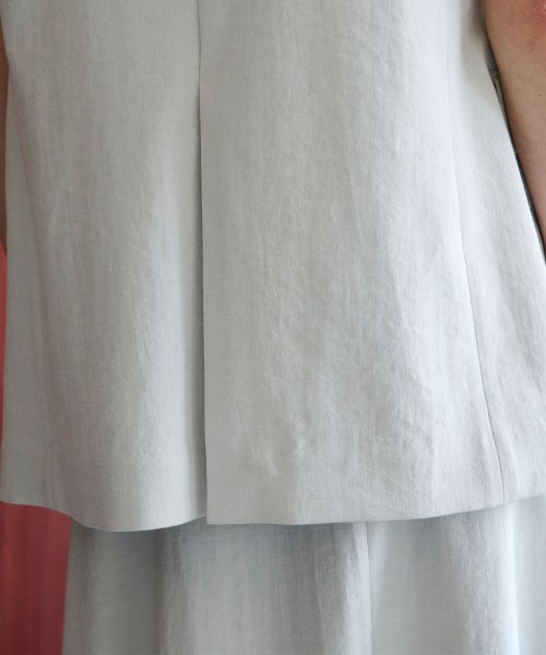 リネンオックステーラードジレ なし