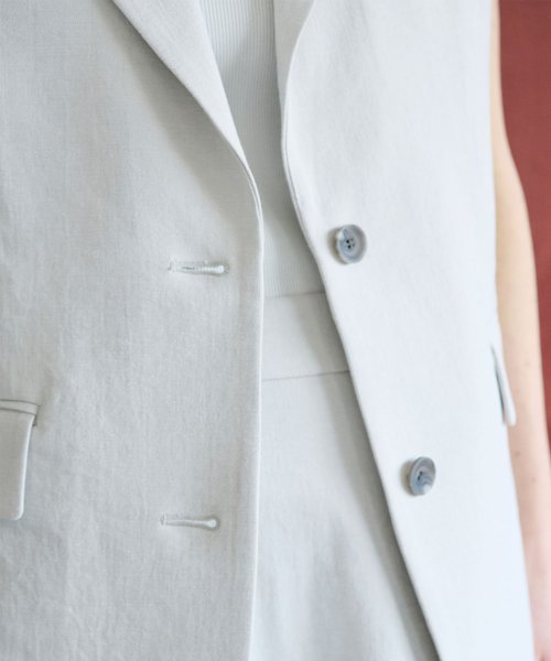 リネンオックステーラードジレ なし