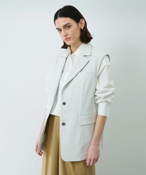 リネンオックステーラードジレ なし