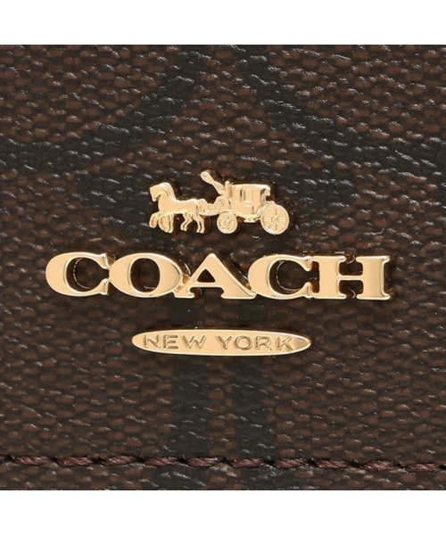 COACH(コーチ)/コーチ アウトレット 名刺入れ シグネチャー ブラウン ブラック レディース COACH 91681 IMAA8/img07