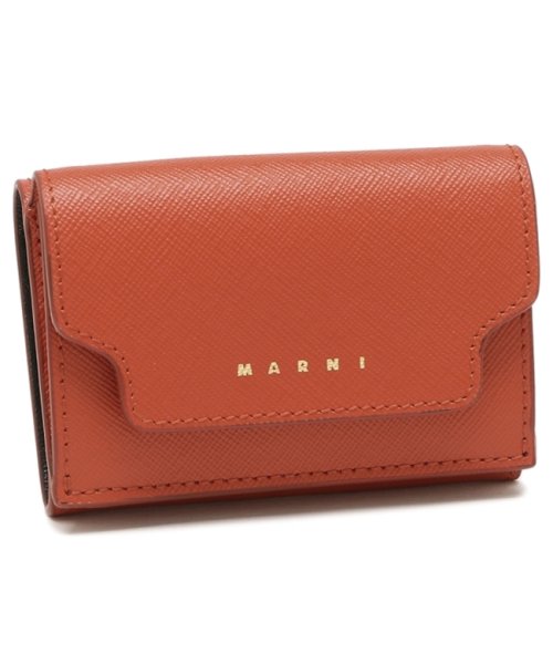 MARNI(マルニ)/マルニ 三つ折り財布 トリフォールドウォレット ミニ財布 オレンジ レディース MARNI PFMOW02U07 LV520 Z683R/img01