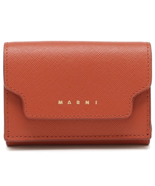 MARNI(マルニ)/マルニ 三つ折り財布 トリフォールドウォレット ミニ財布 オレンジ レディース MARNI PFMOW02U07 LV520 Z683R/img05