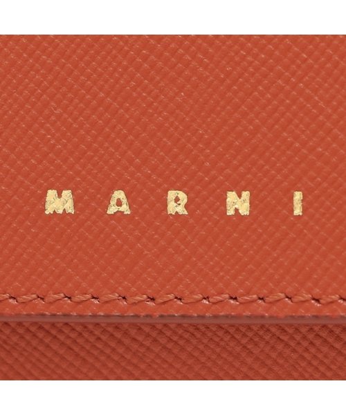 MARNI(マルニ)/マルニ 三つ折り財布 トリフォールドウォレット ミニ財布 オレンジ レディース MARNI PFMOW02U07 LV520 Z683R/img06