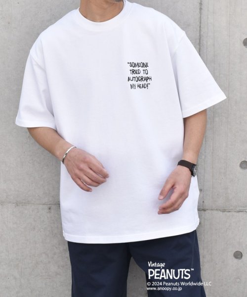 SHIPS any MEN(シップス　エニィ　メン)/SHIPS any: SNOOPY コラボ カルチャー グラフィック バック プリント Tシャツ◇/img10