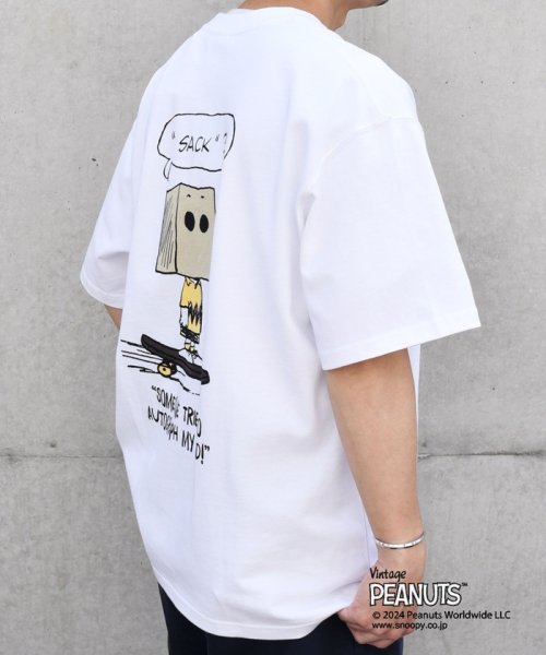 SHIPS any MEN(シップス　エニィ　メン)/SHIPS any: SNOOPY コラボ カルチャー グラフィック バック プリント Tシャツ◆/img12