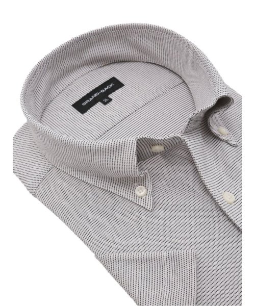 GRAND-BACK(グランバック)/【大きいサイズ】グランバック/GRAND－BACK アルティマ ボタンダウン半袖ニットシャツ 半袖 シャツ メンズ ワイシャツ ビジネス ノーアイロン 形態安定/img01