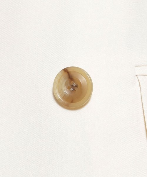 【洗える／裏地なし／清涼感／リネンライク】軽く羽織れる！こなれ感あるコンパクトジャケット 