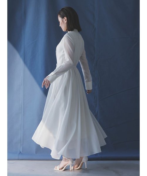 シアードッキングピンタックブザムワンピース 着丈 バスト 5cm 袖丈 肩幅 ウエスト