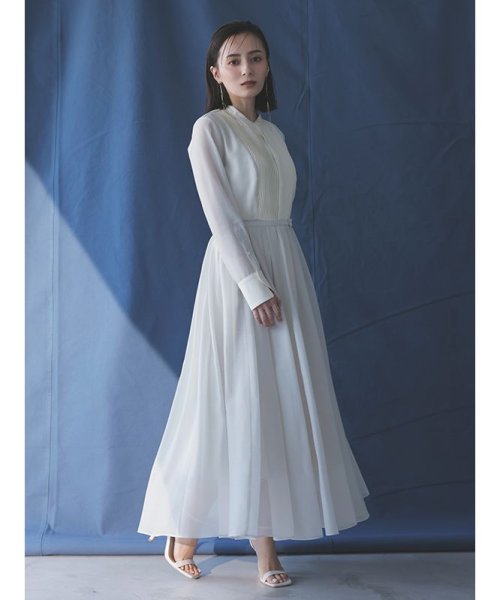 シアードッキングピンタックブザムワンピース 着丈 バスト 5cm 袖丈 肩幅 ウエスト