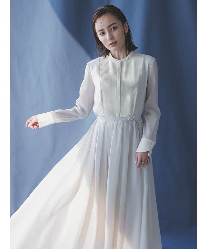 シアードッキングピンタックブザムワンピース ヴィンテージ