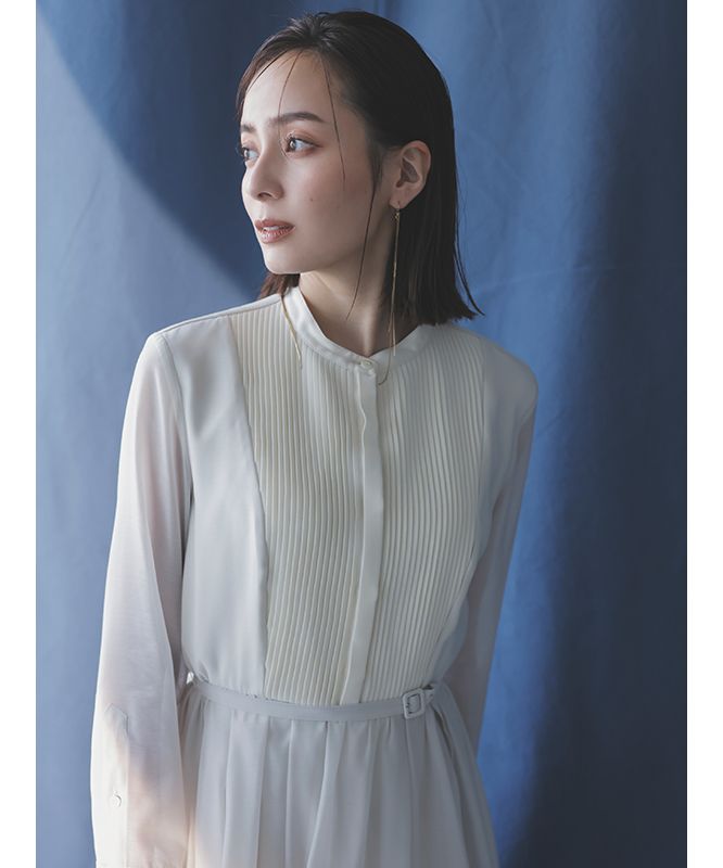 シアードッキングピンタックブザムワンピース ヴィンテージ