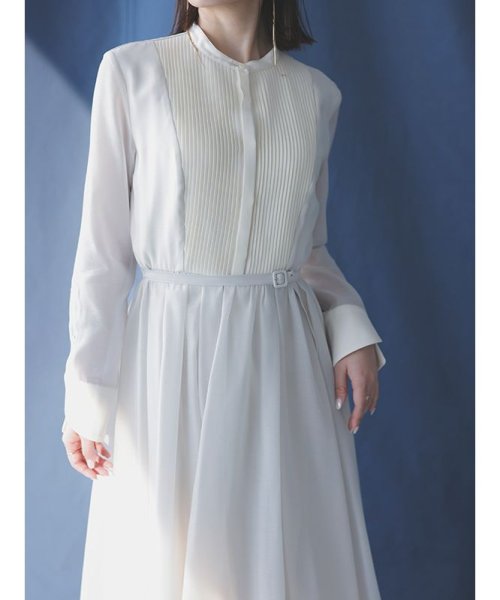 シアードッキングピンタックブザムワンピース 着丈 バスト 5cm 袖丈 肩幅 ウエスト