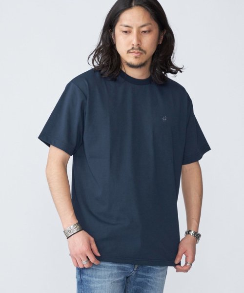 SHIPS MEN(シップス　メン)/*SHIPS:〈吸水速乾・UVケア等〉Drymix(R) ワンポイント ロゴ クルーネック Tシャツ/img12