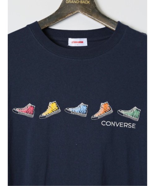 GRAND-BACK(グランバック)/【大きいサイズ】コンバース/CONVERSE シューズ クルーネック半袖Ｔシャツ/img10