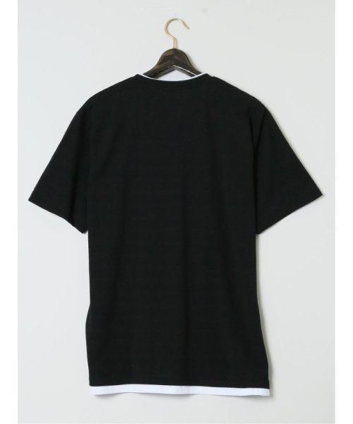 GRAND-BACK(グランバック)/【大きいサイズ】ルイシャブロン/LOUIS CHAVLON ジャガード フェイクVネック半袖Ｔシャツ メンズ Tシャツ カットソー カジュアル インナー トップ/img01