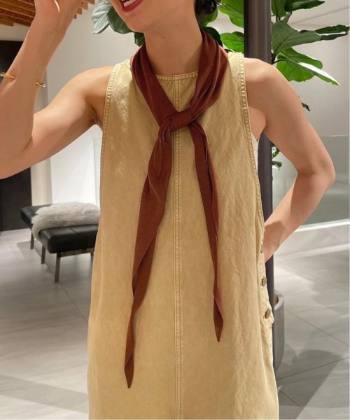 ASAUCE MELER/アソースメレ　WBシルクトライアングルニットスカーフ ASAUCE FRAMeWORK