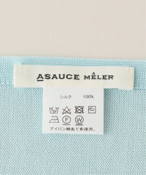 ASAUCE MELER/アソースメレ　WBシルクトライアングルニットスカーフ ASAUCE FRAMeWORK