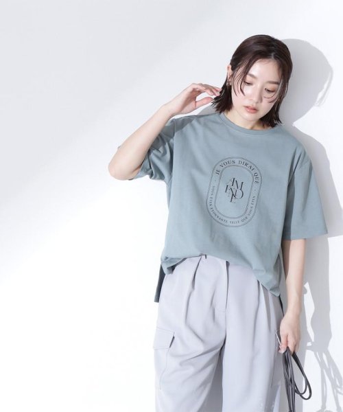 NATURAL BEAUTY BASIC(ナチュラルビューティーベーシック)/サークルロゴボクシーTシャツ/img29