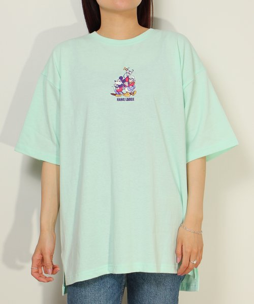 DISNEY(DISNEY)/【DISNEY/ディズニー】天竺 MICKEY AND FRIENDS刺繍 半袖BIG Tシャツ/img11