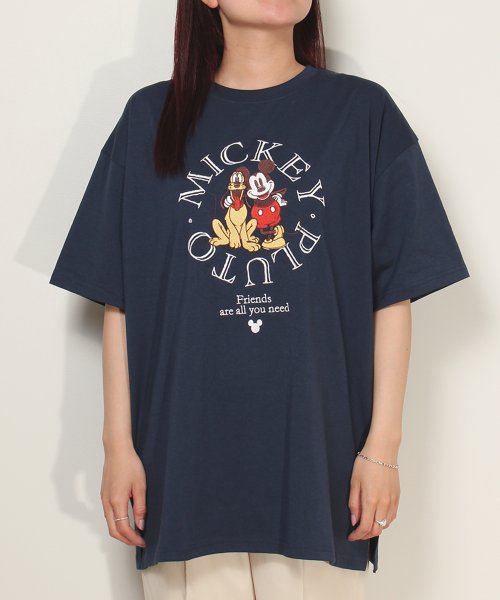 DISNEY(DISNEY)/【DISNEY/ディズニー】天竺 総刺繍半袖BIG Tシャツ（ミッキー・プーさん）/img09