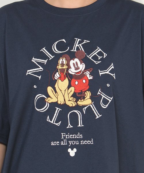 DISNEY(DISNEY)/【DISNEY/ディズニー】天竺 総刺繍半袖BIG Tシャツ（ミッキー・プーさん）/img13