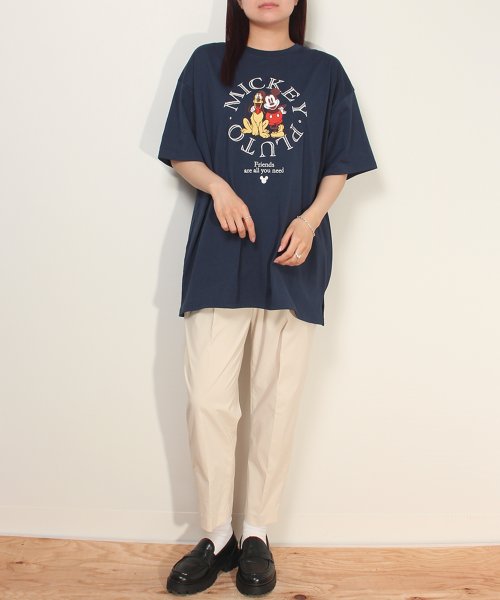 DISNEY(DISNEY)/【DISNEY/ディズニー】天竺 総刺繍半袖BIG Tシャツ（ミッキー・プーさん）/img14