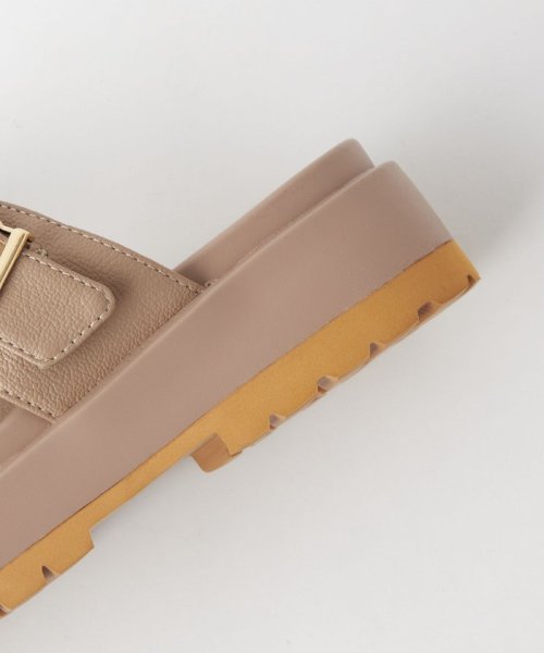 ダブルベルト プラット サンダル（3.5cmヒール） 人気・おすすめ｜省スペース設計・旅行向けにおすすめ お得商品 プライバシー配送 翌日お届け対応