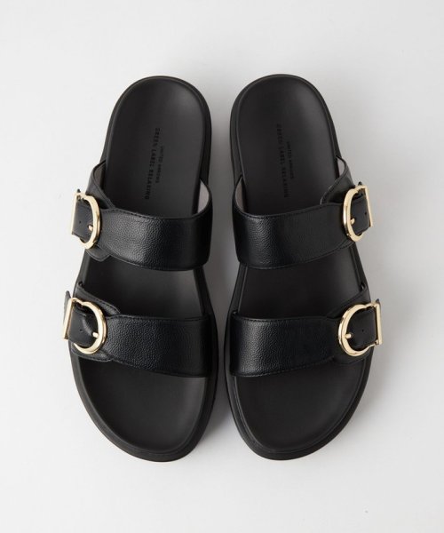 ダブルベルト プラット サンダル（3.5cmヒール） 人気・おすすめ｜省スペース設計・旅行向けにおすすめ お得商品 プライバシー配送 翌日お届け対応