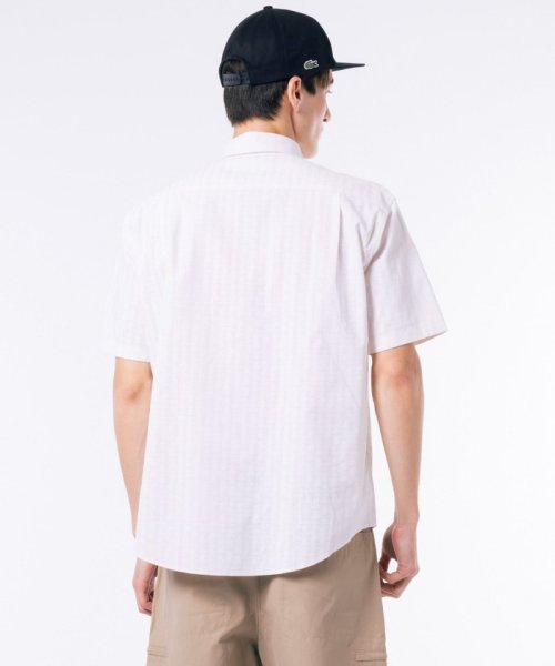 LACOSTE Mens(ラコステ　メンズ)/モノグラム柄 プリントジャカードシャンブレーオックスフォードシャツ/img13