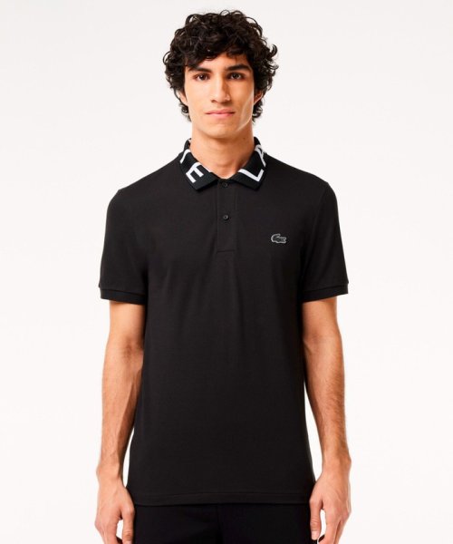 オーガニックコットン ミニ鹿の子 通気性 ストレッチ ジャカードリブニットカラーポロシャツ 