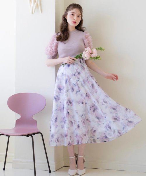 オリジナル水彩ぼかしフラワーフレアスカート オリジナル水彩ぼかしフラワーフレアスカート オリジナル水彩ぼかしフラワーフレアスカート T1259058407(9724円)