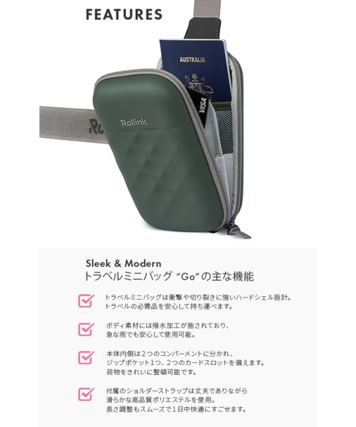 Rollink(ローリンク)/ローリンク ボディバッグ ワンショルダーバッグ メンズ ブランド 斜めがけ 旅行 Rollink 850035650905/img06