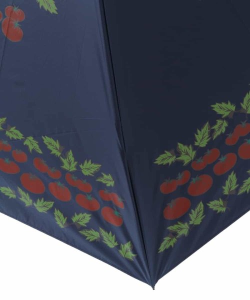 Jocomomola(ホコモモラ)/【UV・晴雨兼用】トマトモチーフプリント折りたたみ傘/img03