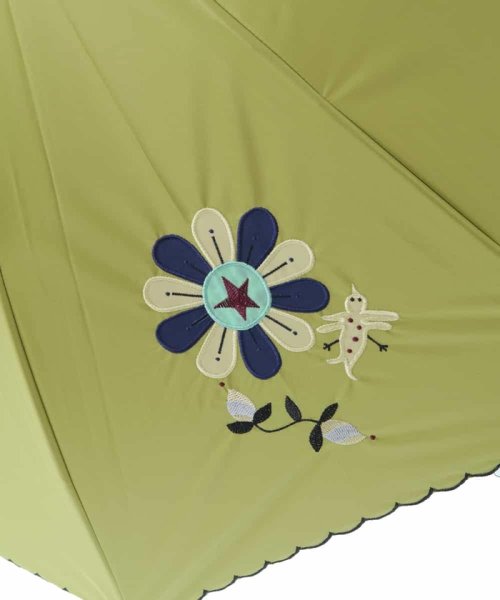 Jocomomola(ホコモモラ)/【UV・晴雨兼用】フラワー刺繍スカラップデザイン長傘/img03