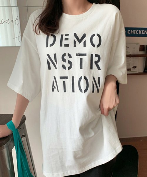 miniministore(ミニミニストア)/ロング ロゴｔシャツ レディース 半袖/img18