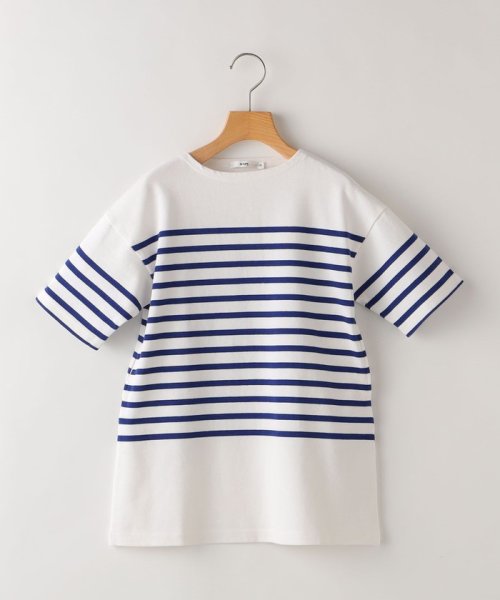 SHIPS KIDS(シップスキッズ)/SHIPS KIDS:100～155cm / パネル ボーダー ワンピース/img64