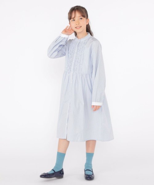 SHIPS KIDS(シップスキッズ)/SHIPS KIDS:140～150cm / フリル シャツ ワンピース/img16